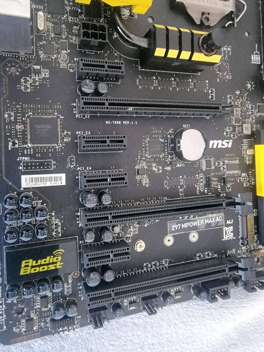 MSI Z97 MPower MAX - Gaming Motherboard 4-Ram Slots! Faulty Mosfets!