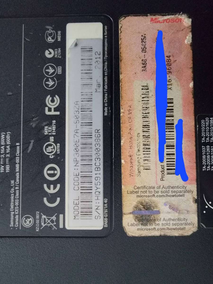 Samsung Laptop, i5, 4Gb Ram, 160Gb HDD, Nvidea Graphics Card - broken screen, working, turns on