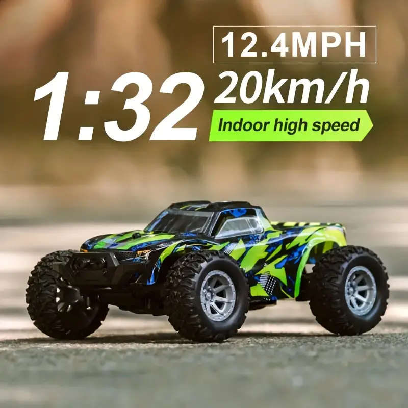1:32 RC Car, Top Speed 20km/h, 2.4Ghz High-speed All-terrain Off-road