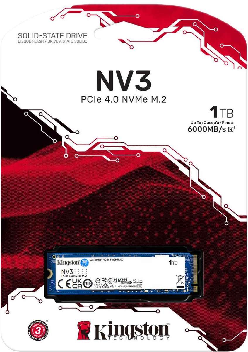Brand New! Kingston 1TB NVME M.2 SSD - for Laptop or Desktop Computers - 12x Faster than a SDD!!!