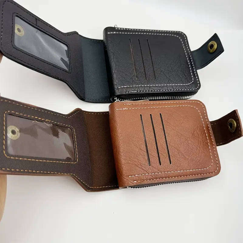 BRAND NEW! BVEI Leather Men's Wallet - Light Coffee Color