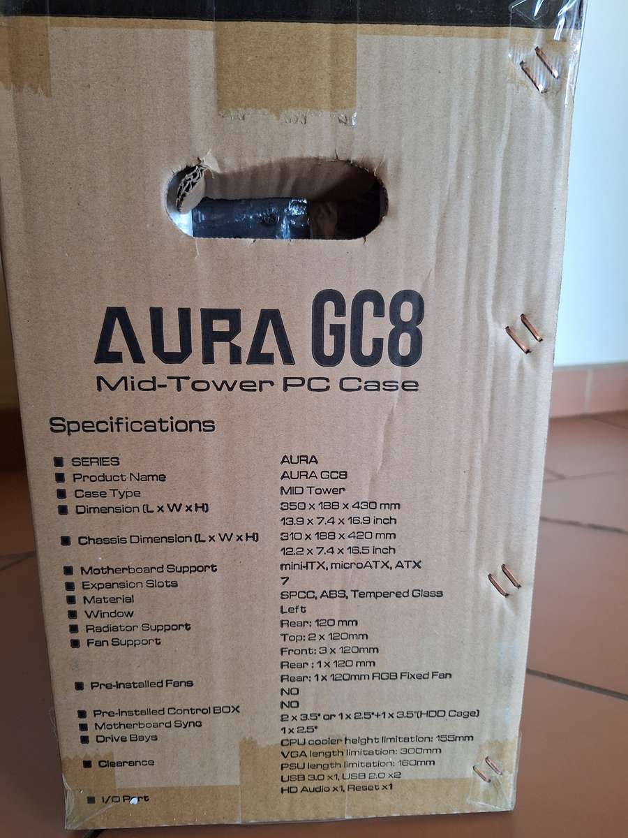 Gamdias Aura GC8 Tempered Glass Gaming Case