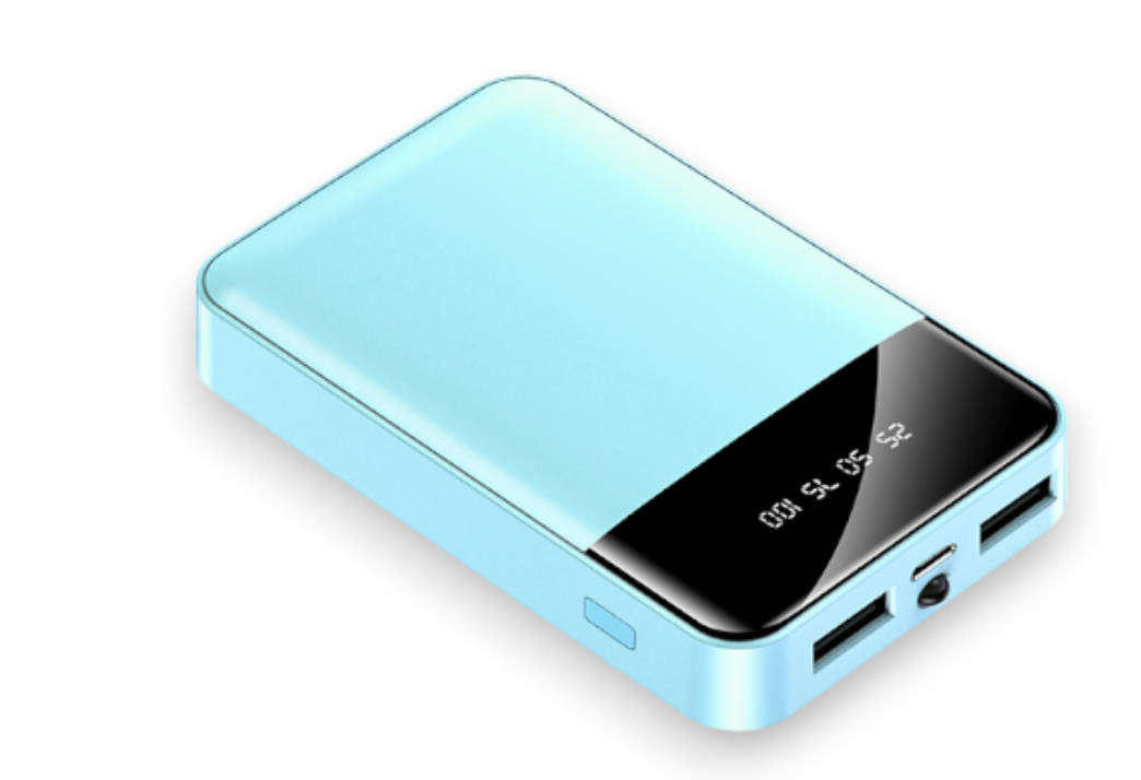 Portable Fast Charging 6000mAh Power Bank With LED Display - available in 3 colors