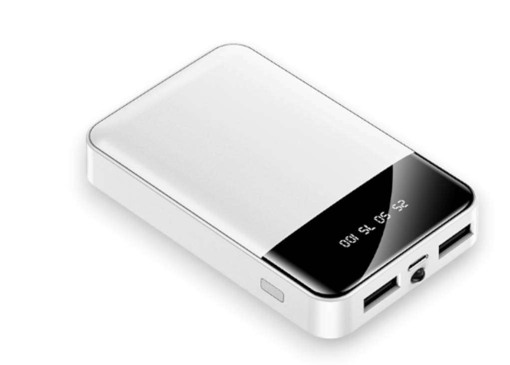 Portable Fast Charging 6000mAh Power Bank With LED Display - available in 3 colors