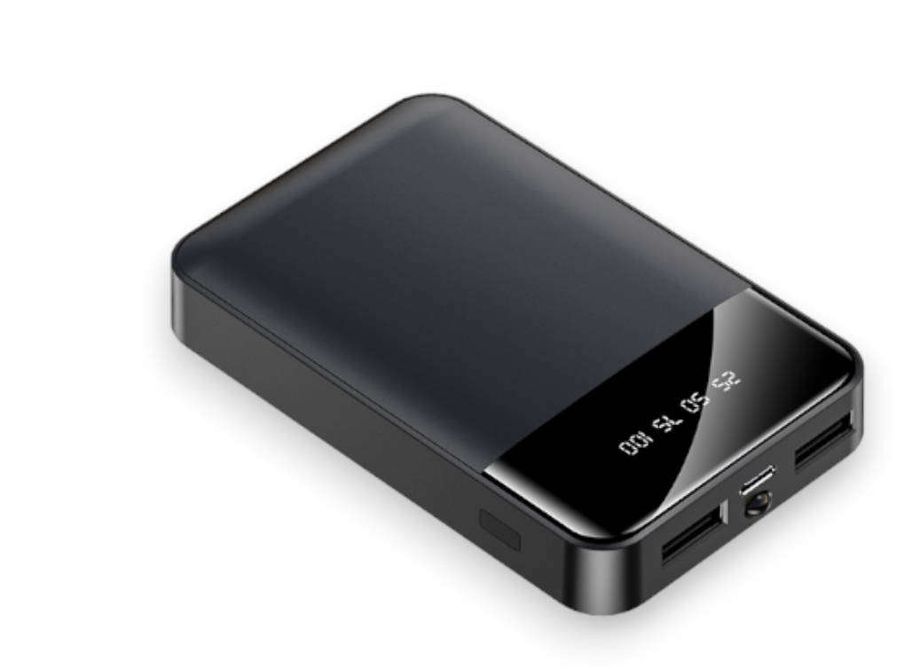 Portable Fast Charging 6000mAh Power Bank With LED Display - available in 3 colors