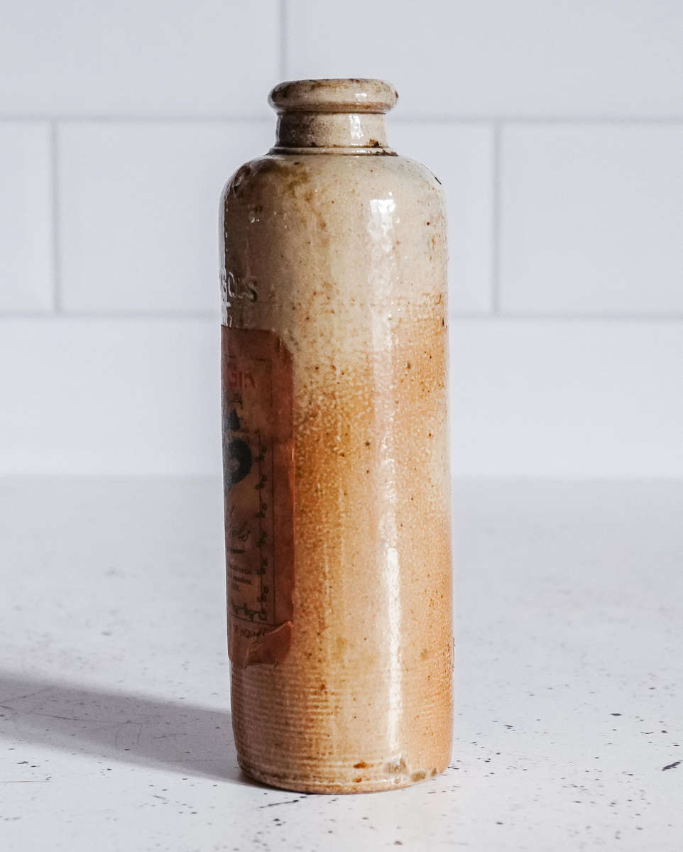 Antique Erven Lucas Bols Amsterdam Stoneware Gin Bottle (Rare Collectible)