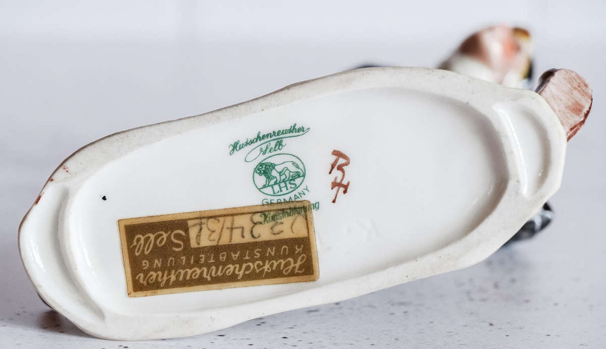 Vintage Hutschenreuther Germany Porcelain Chimney Sweep Figurine  Damaged Ladder