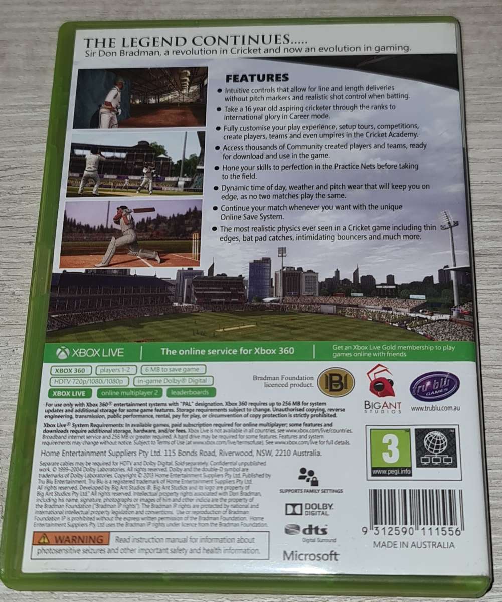 Don Bradman Cricket 14 - XBOX 360