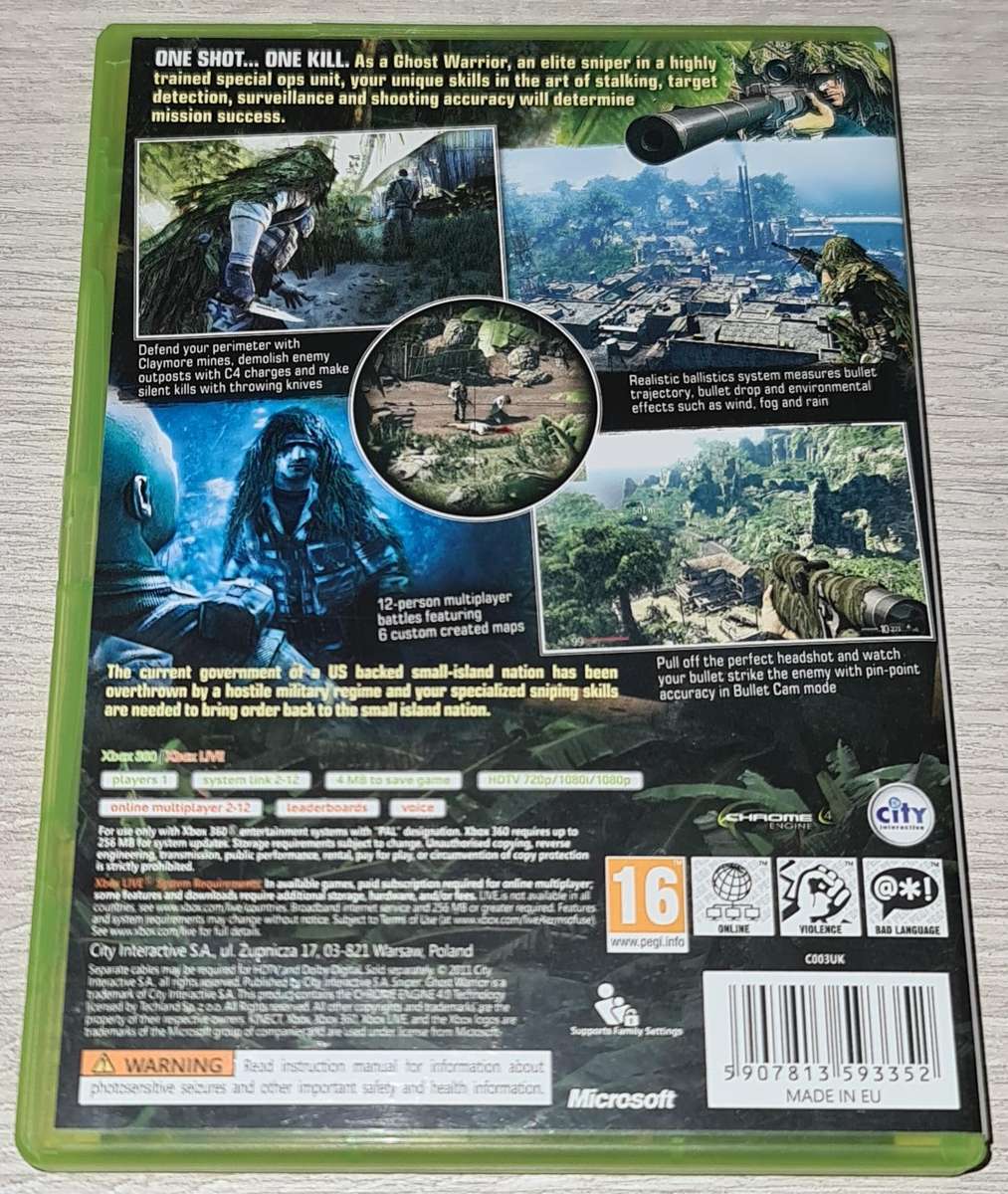 Sniper Ghost Warrior - XBOX 360