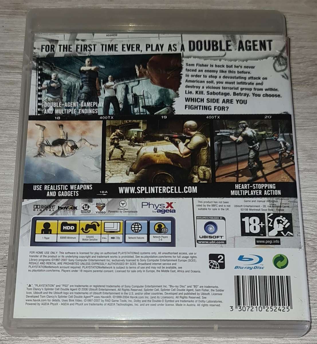 Splinter Cell Double Agent - PS3