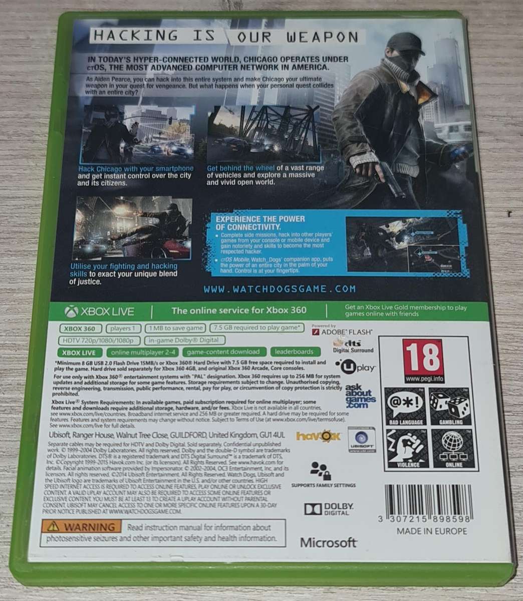 Watchdogs - XBOX 360