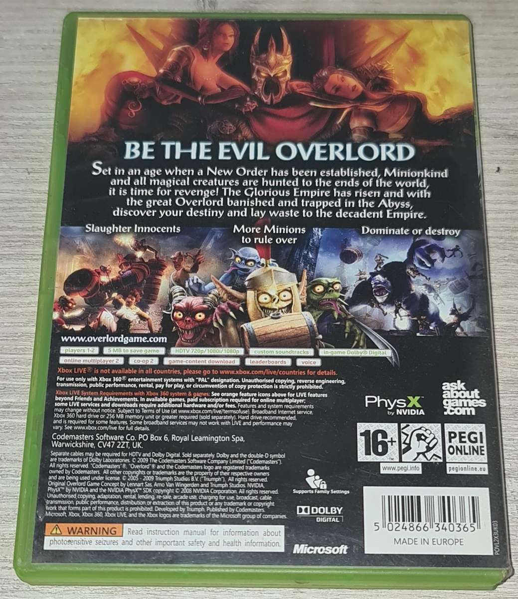 Overlord II 2 - XBOX 360