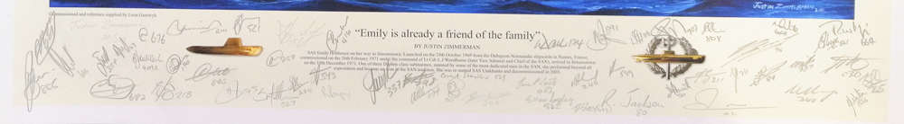 DAPHNE CLASS SUBMARINE 'Emily is already a friend of the family' - Colour Limited Edition Art Print