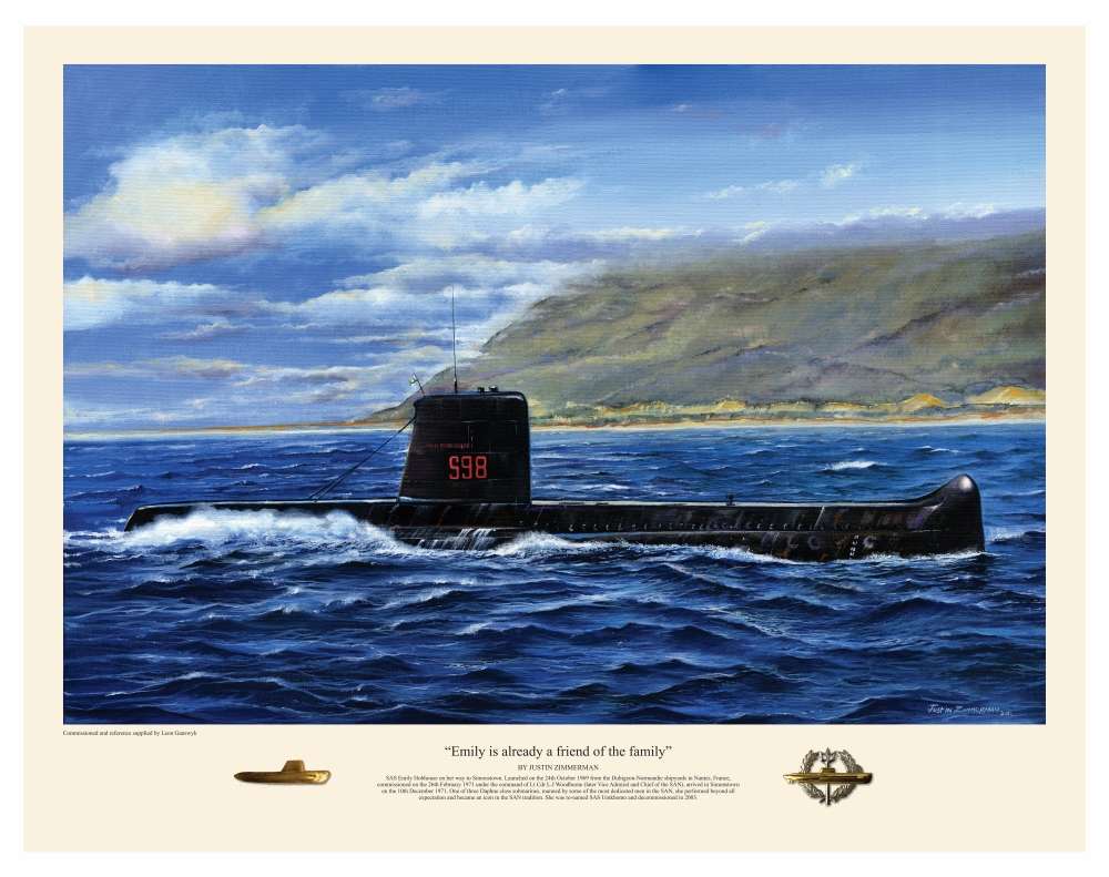 DAPHNE CLASS SUBMARINE 'Emily is already a friend of the family' - Colour Limited Edition Art Print