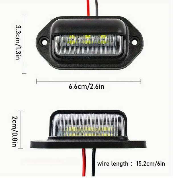 LED License plate light trailer