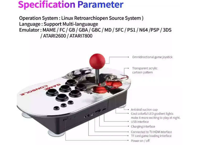 Retro Arcade Version -  Dual  Consoles  +- 10 000 Games