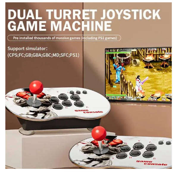 Retro Arcade Version -  Dual  Consoles  +- 10 000 Games