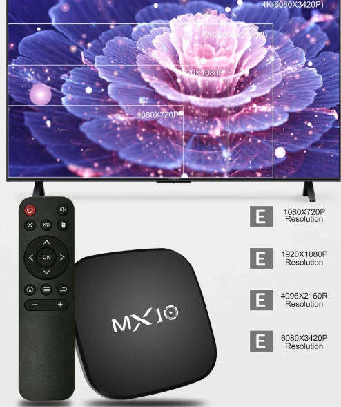 MX10 Android Smart Tv Box - Latest & Improved Version