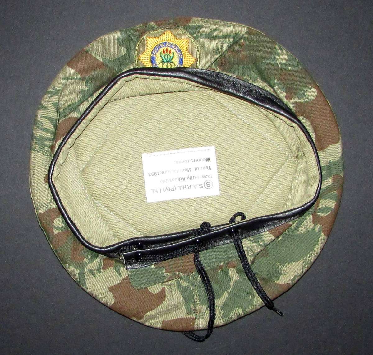 Pre 1994 - SA Police Task Force Camo Beret in Mint Condition