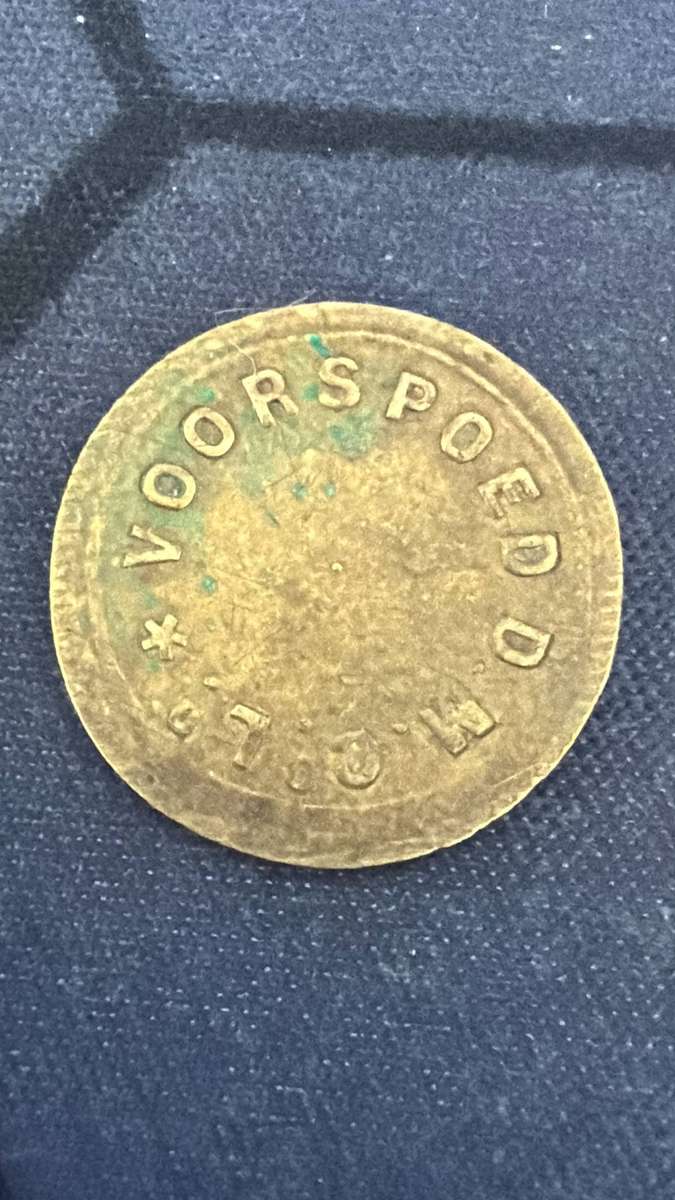 Voorspoed Mine 6 pence token