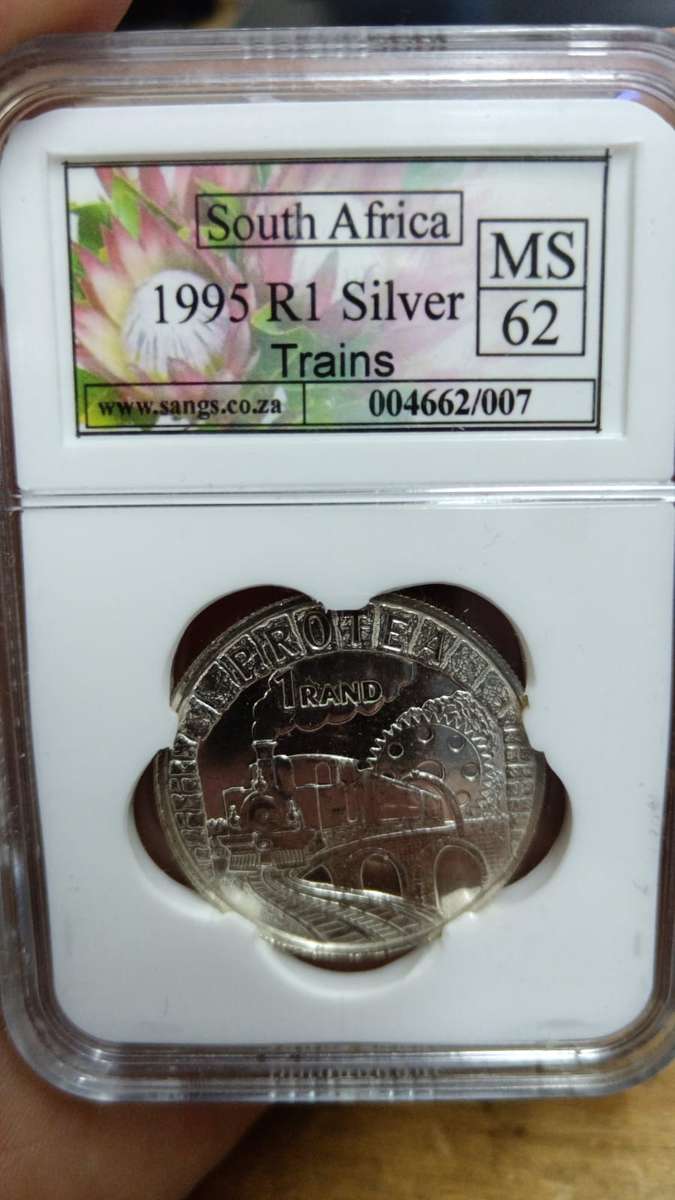Trains Silver R1 1995 graded MS62