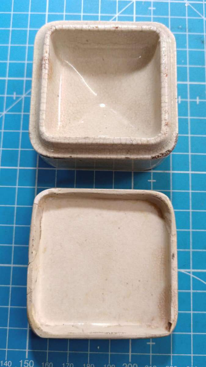 White rose paste for teeth container