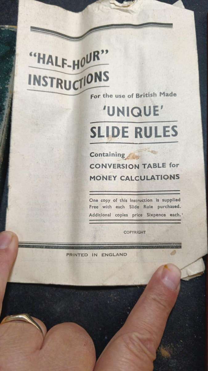 Sliding Currency converter - Vintage