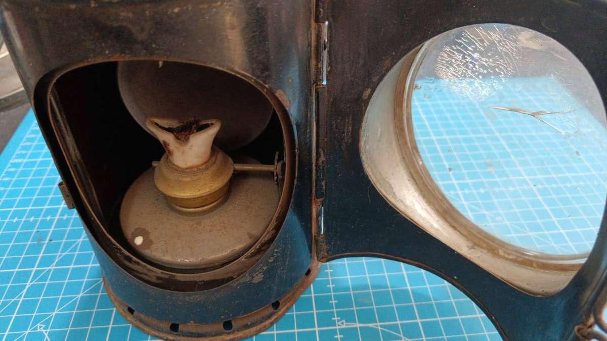 Vintage railway lamp