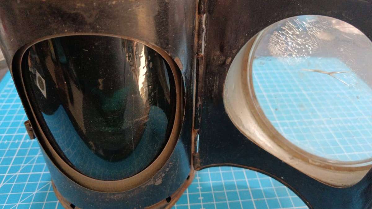 Vintage railway lamp