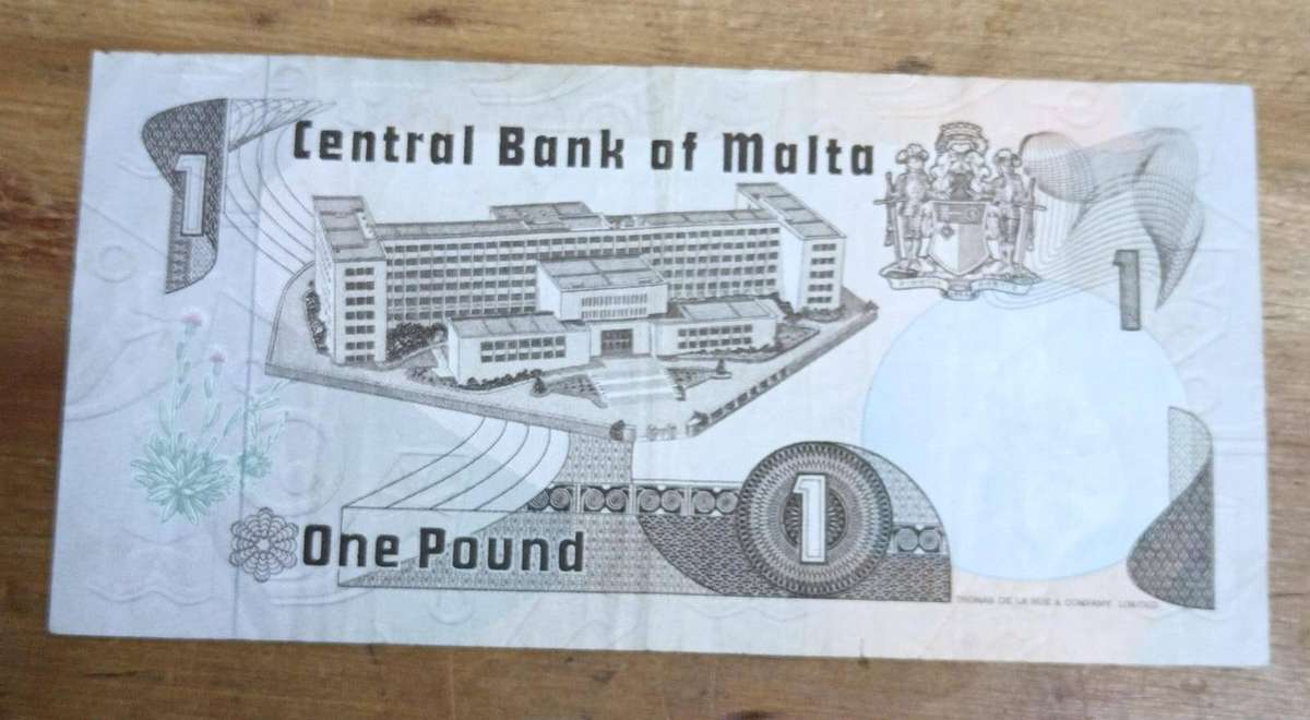 Malta 1 Lira note - 1979