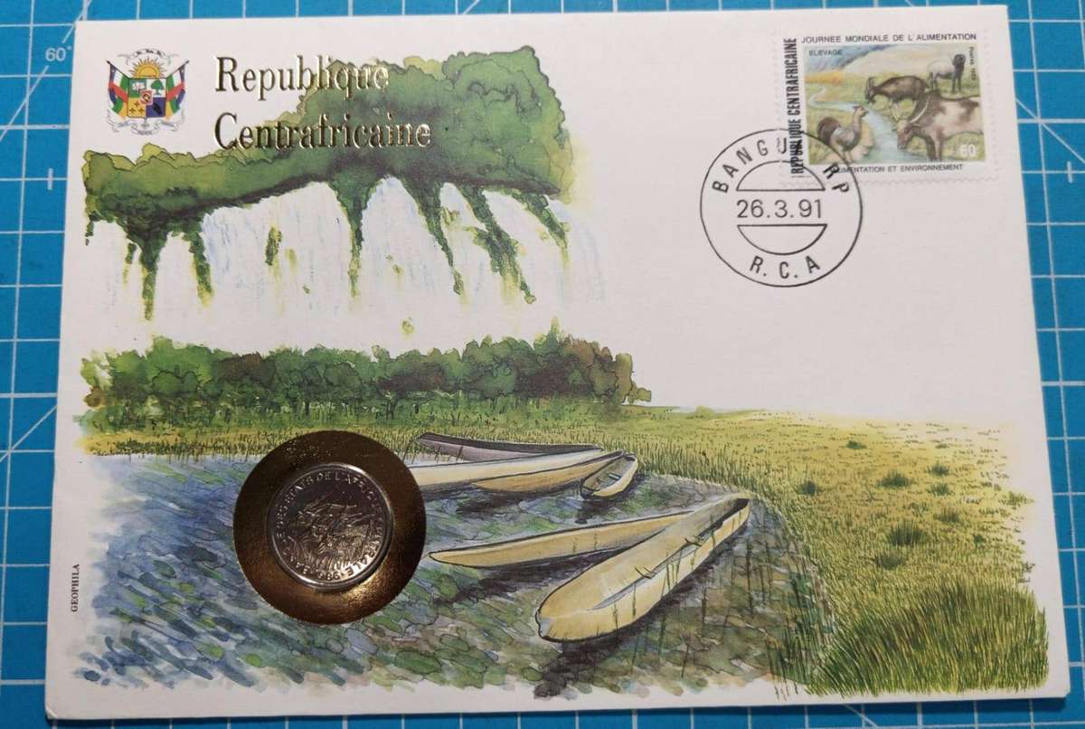 Centrafricaine Coin FDC