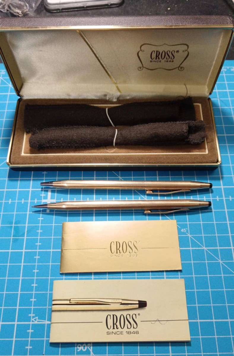 Cross Pen and Pencil set - 14 Ct Rolled Gold