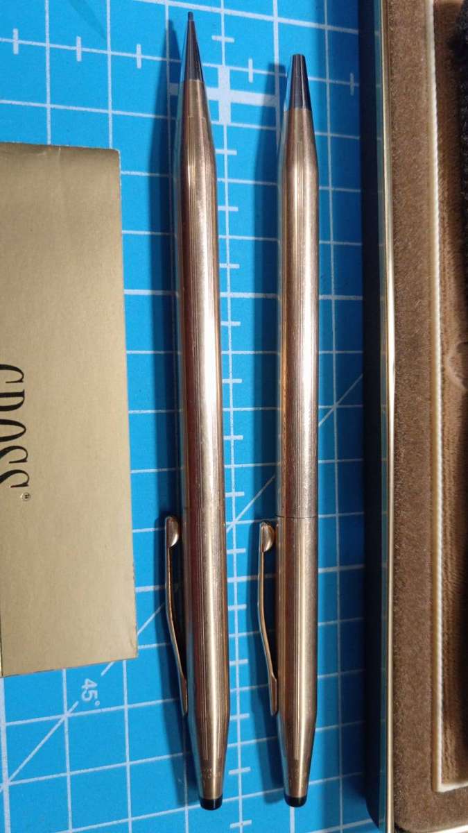 Cross Pen and Pencil set - 14 Ct Rolled Gold