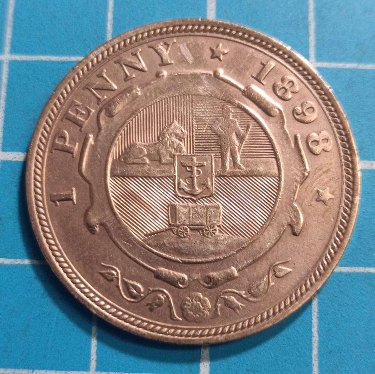 ZAR 1898 1 penny