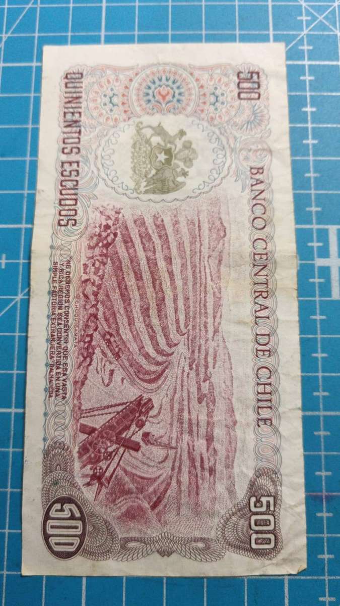 Chile 500 escudos note