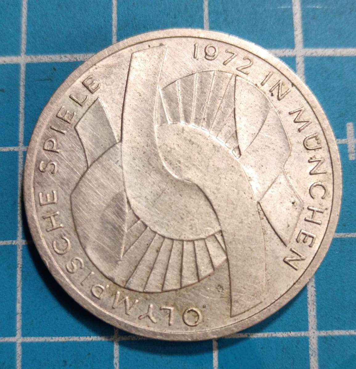 German 1972 silver 10 mark coin