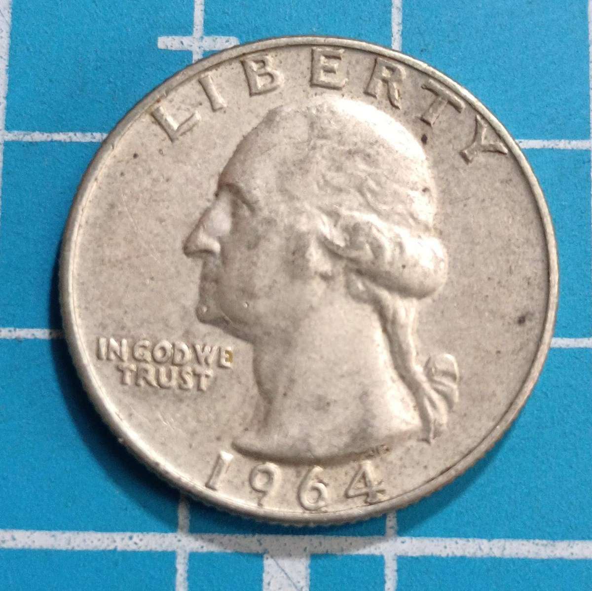 1964 quarter dollar