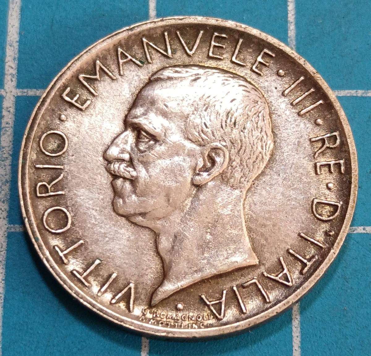 Italian 5 lire 1930