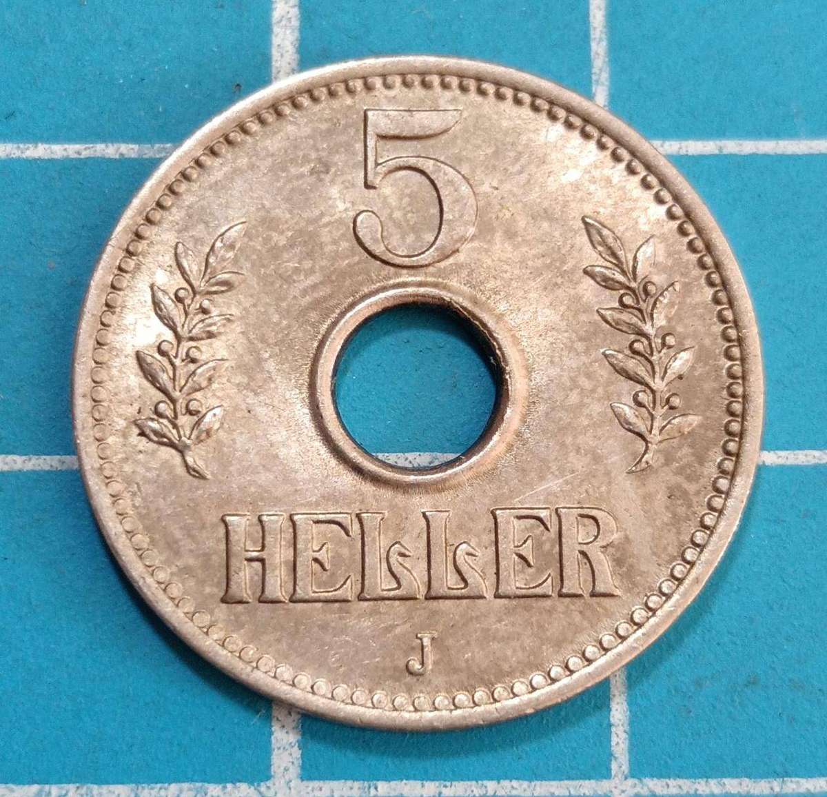 Deutsch East Africa 5 Heller 1914