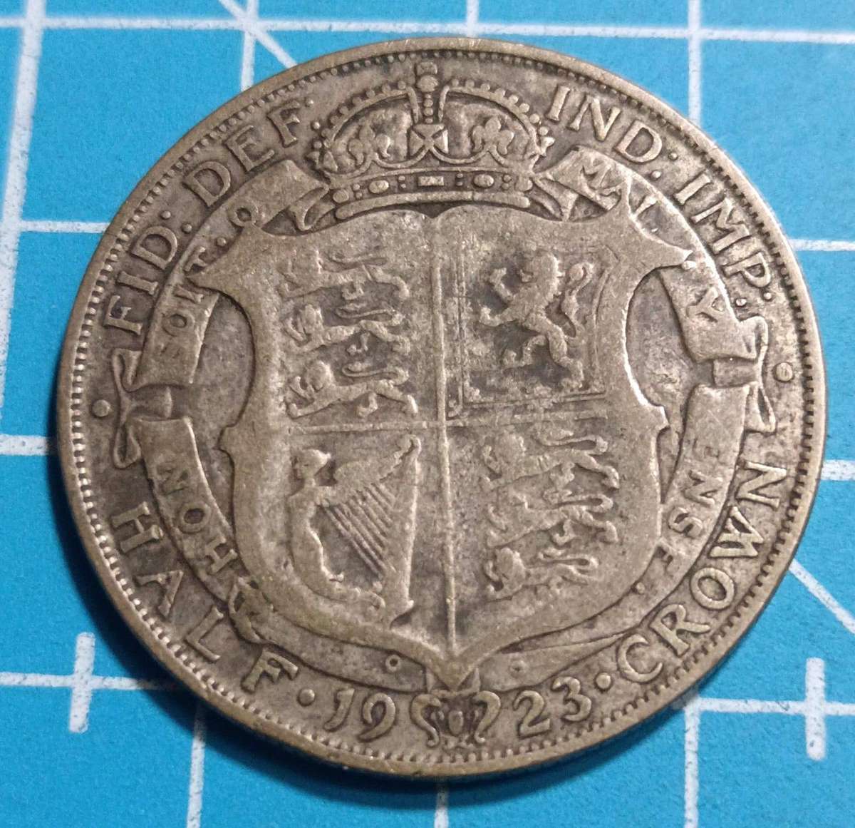 British 1923 half crown