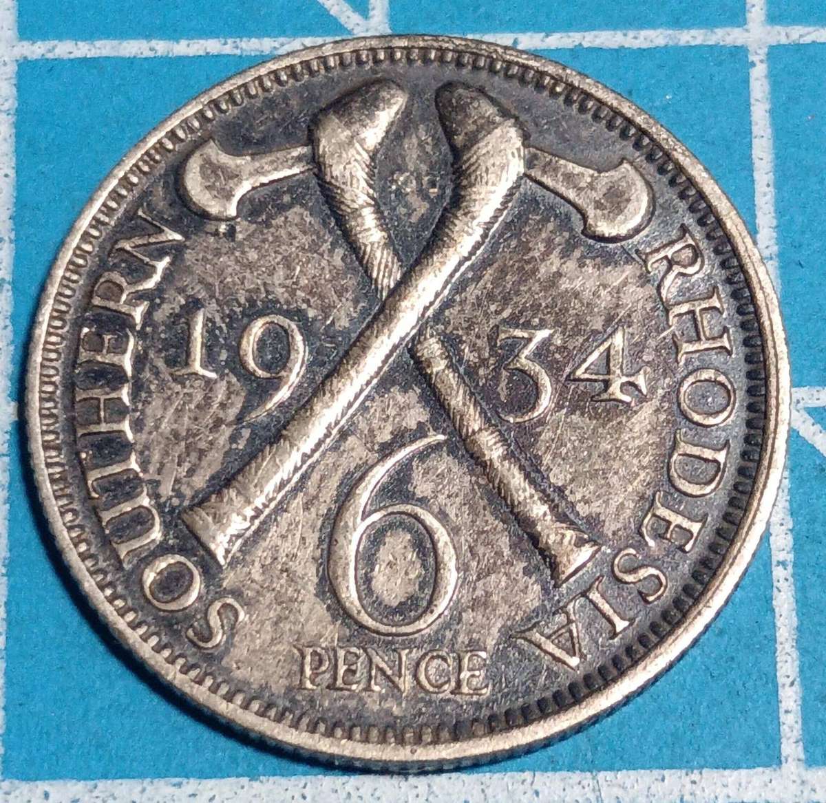 Southern Rhodesia 6 pence 1934