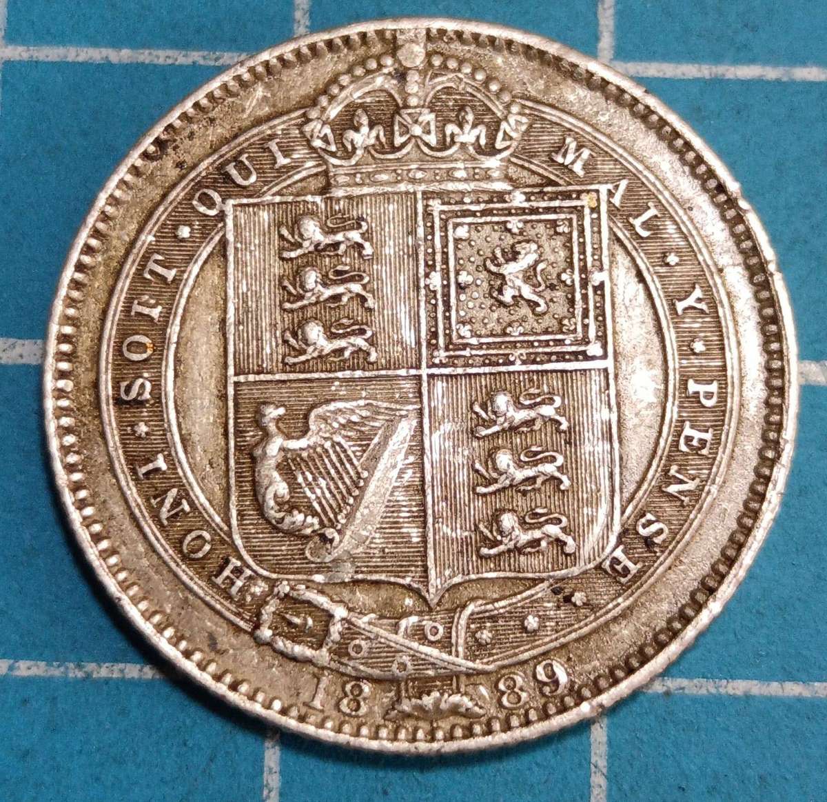 1889 1 shilling
