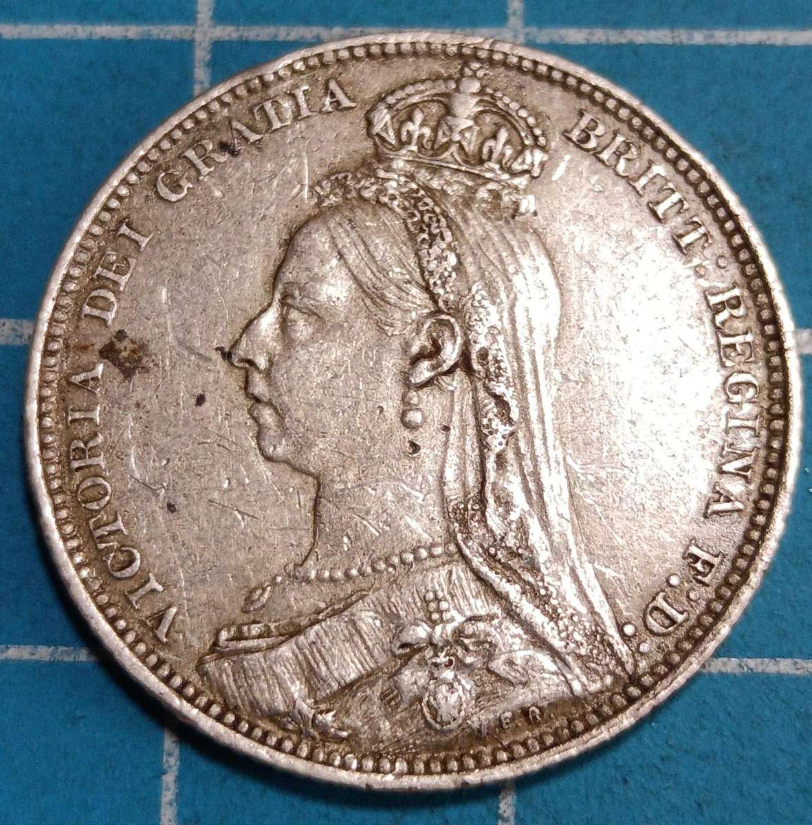 1889 1 shilling