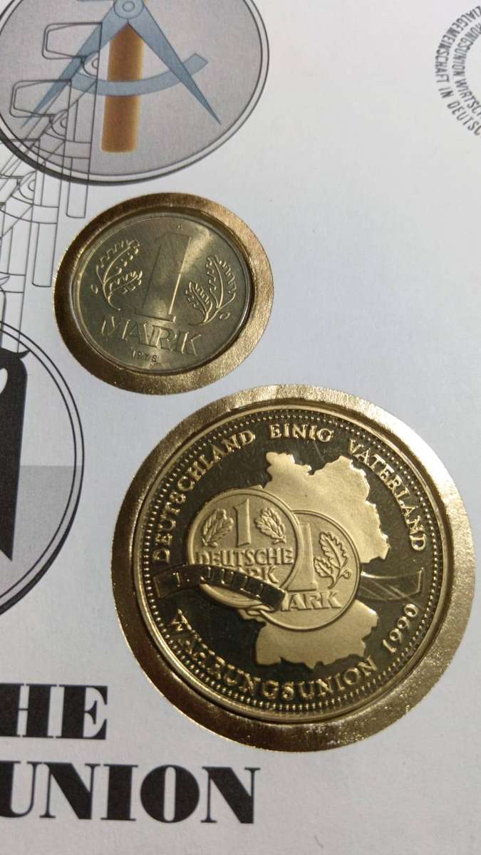 German FDC with 3 coins