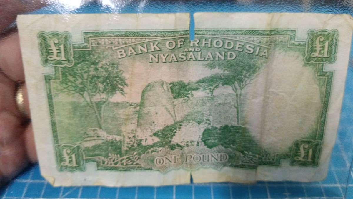 Rhodesia and Nyasaland 1 pound note 1961