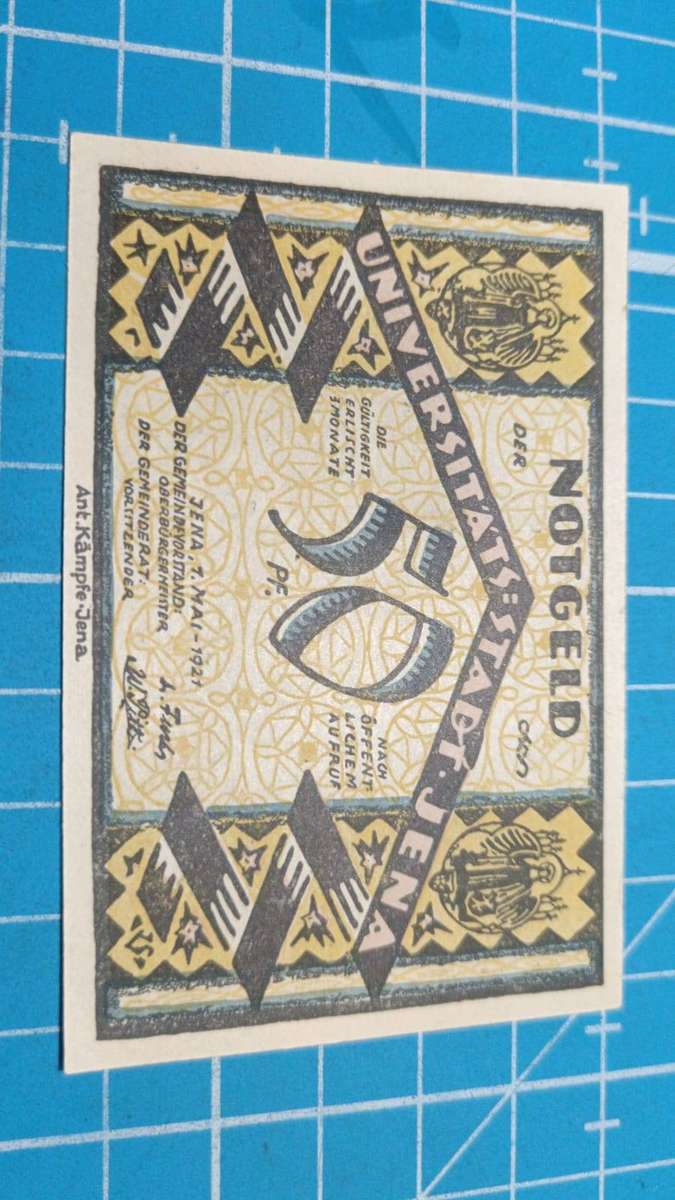 notgeld 50 Pfennig 1921 stad jena
