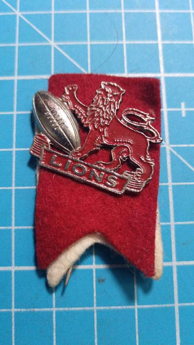 Lions rugby pin