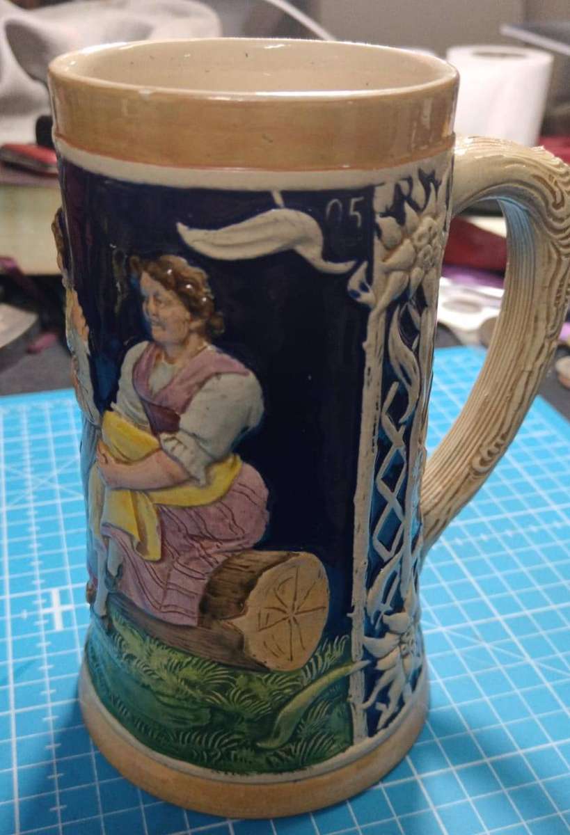 German beer mug - stamped