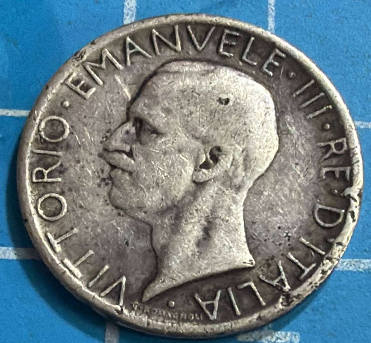 1927 5 lira - silver