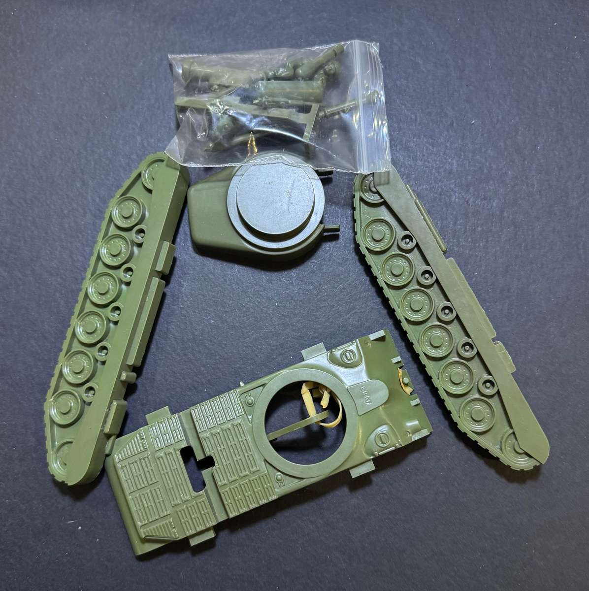 Vintage Plastic 1960's Plastic Tank Toy - Won in a Kellogs Breakfast Competition - Mint